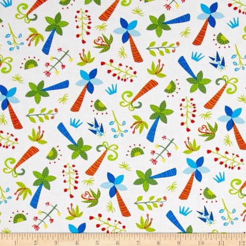 Dandy Dino Palm Trees White