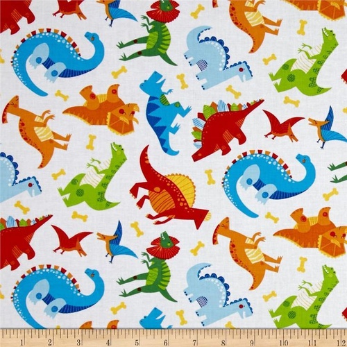 Dandy Dino Dinosaurs White