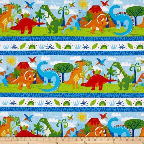 Dandy Dino Dinosaur Stripe