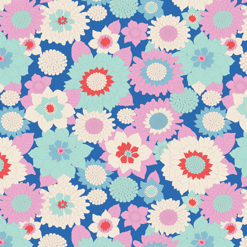 Tilda LemonTree Boogie Flowers Blue