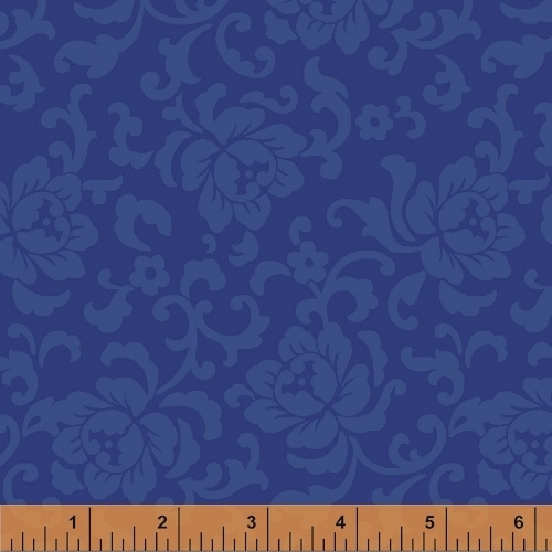 Dawn Floral Damask Blue