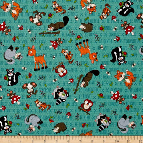 To Be or Not To Be Forest Animals Teal