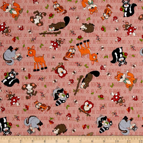 To Be or Not To Be Forest Animals Pink