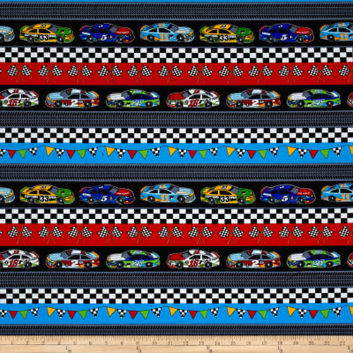 Fast Track Racing Cars Stripe