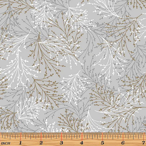 Essence of Pearl Tossed Sprigs Grey
