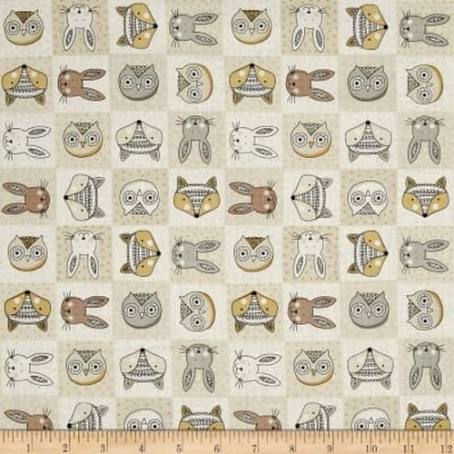Doodle Days Woodland Animals Heads Cream