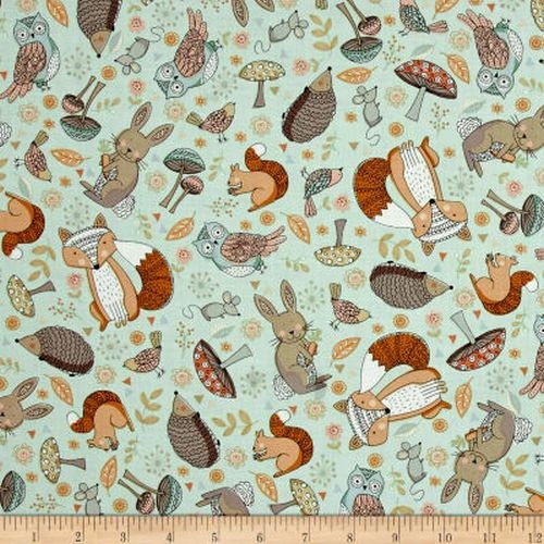Doodle Days Woodland Animal Scatter Teal