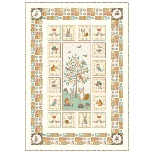 Doodle Days Woodland Animal Quilt Kit