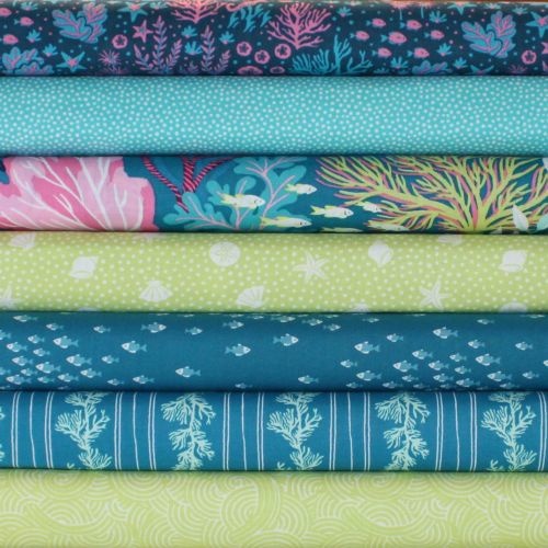 Under The Sea FQ Bundle Teal