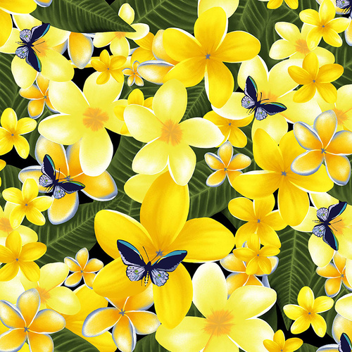 Frangipani Butterfly Yellow