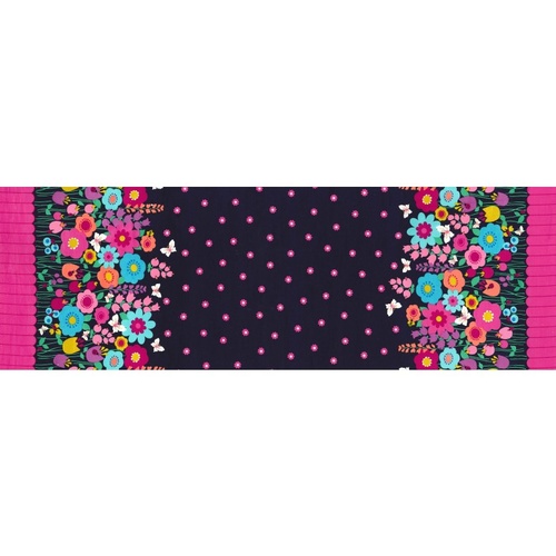 Michael Miller Flutterby Floral Border Multi