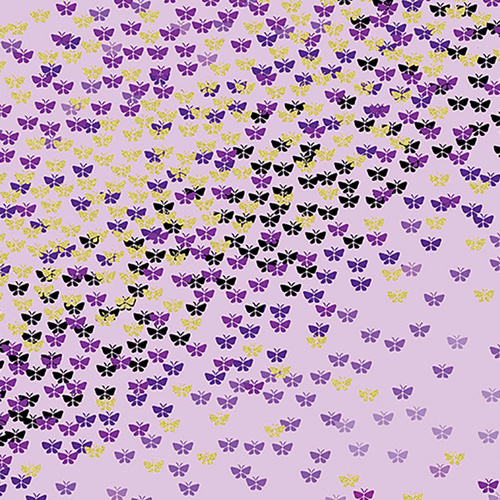 Pansy Noir Mini Butterfly Flutter Lilac