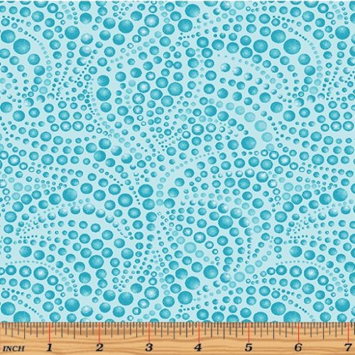 Cat-I-Tude Beaded Swirls Tonal Aqua