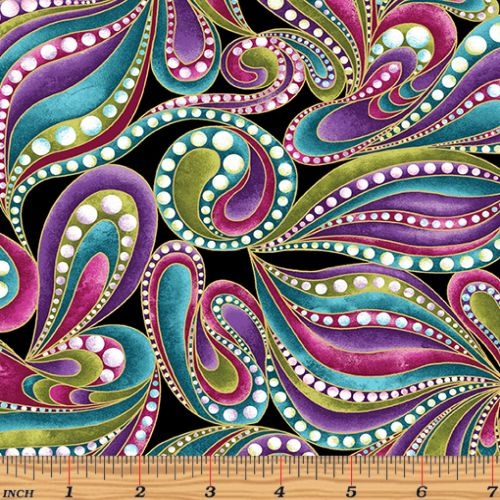 Cat-I-Tude Paisley Swirl Multi Black
