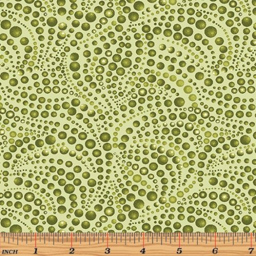 Cat-I-Tude Beaded Swirls Tonal Green