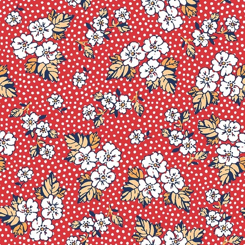 Vintage Mix and Match Daisy Red