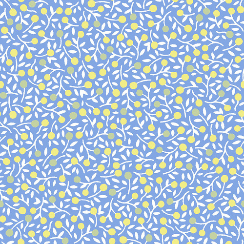 Vintage Mix and Match Floral Stems Blue