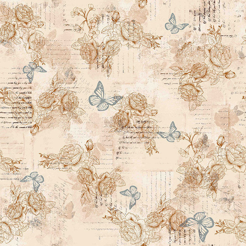 Aviary Spot Butterfly Words Cream