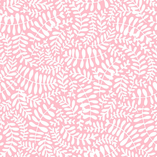Modern Scandanavian Leaf Fern Pink