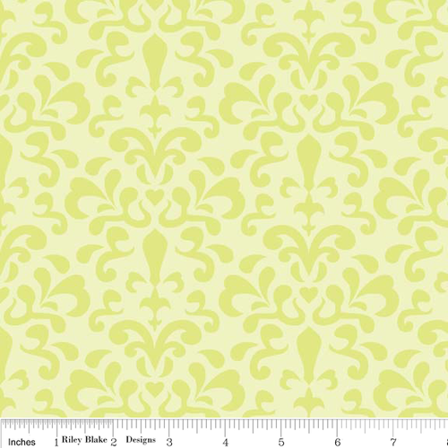 Ashbury Damask Citron Per Metre
