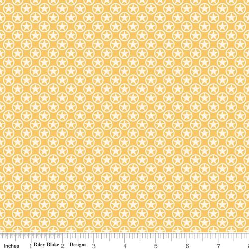 Sasparilla Stars Yellow Per Metre