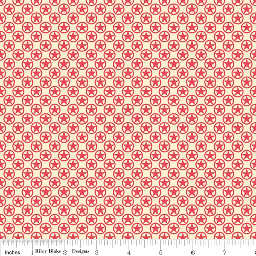 Sasparilla Stars Red Per Metre