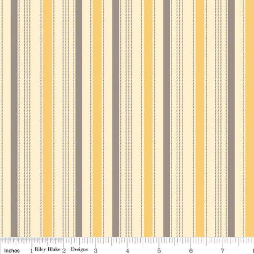 Sasparilla Stripes Yellow Per Metre