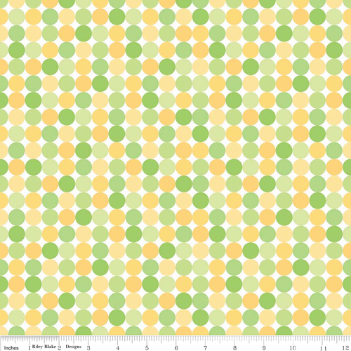 Snips and Snails Spots Yellow Per Metre