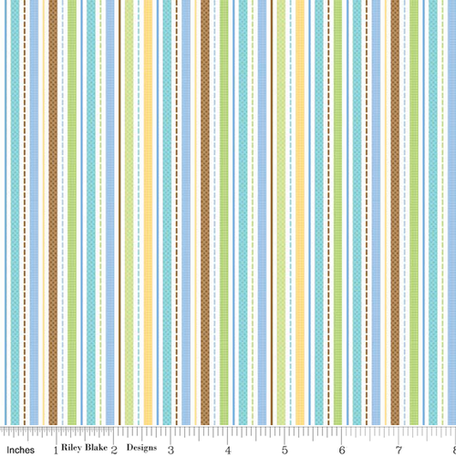 Snips and Snails Stripes Multi Per Metre