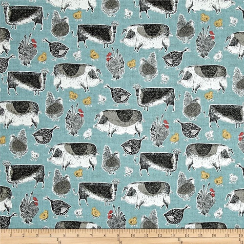 Home Grown Farm Animals Blue