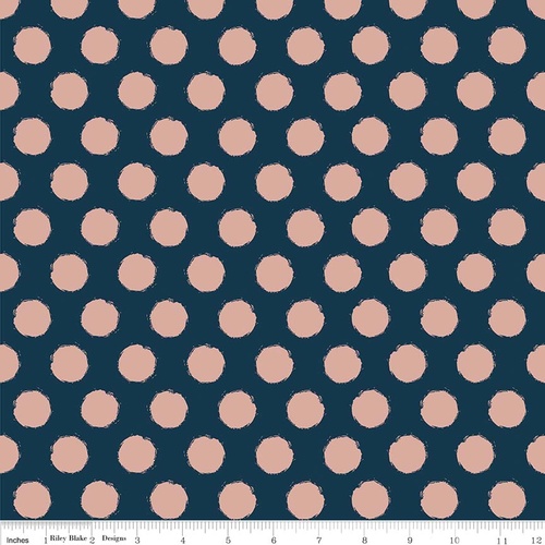 Blush Dot Blue Sparkle