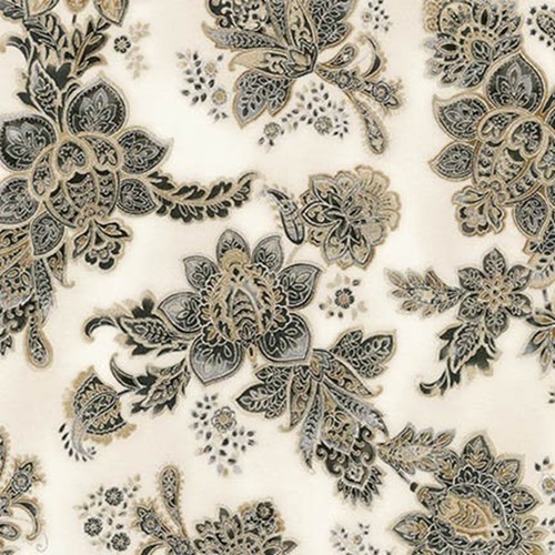 La Scala Stylised Flowers Platinum