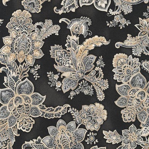 La Scala Stylised Flowers Onyx
