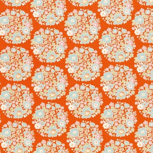 Tilda Flower Nest Ginger Per Metre