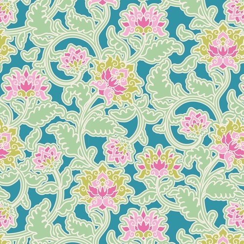 Tilda Sunkiss Suraj Floral Teal