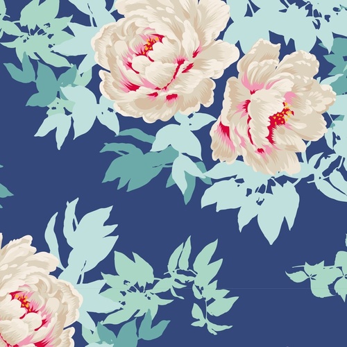 Tilda Sunkiss Beach Peony Blue