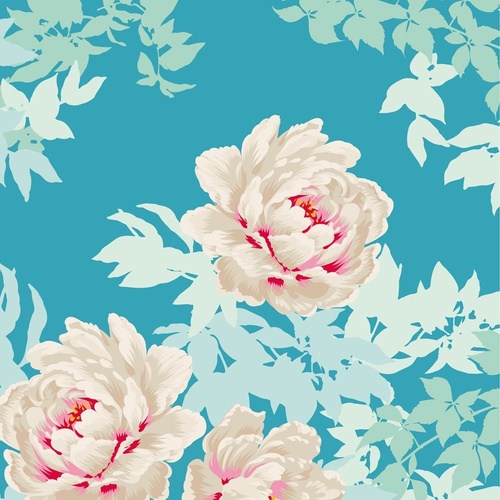 Tilda Sunkiss Beach Peony Teal