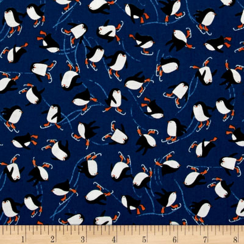 Novelty Christmas Penguin Blue