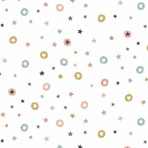 Modern Metallic Christmas Pastel Stars