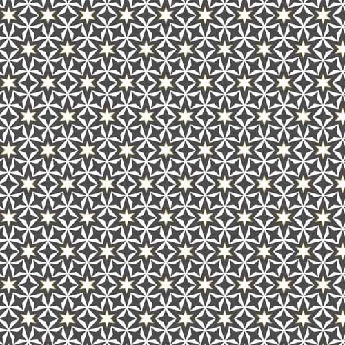 Modern Metallic Christmas Stars Black
