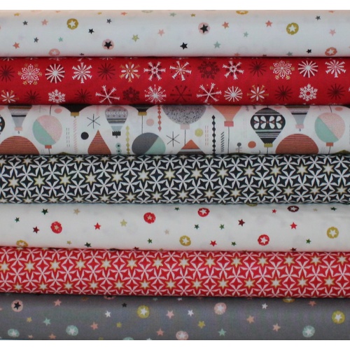 Modern Metallic Christmas FQ Bundle
