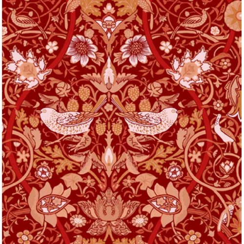 William and May Bird Floral Orange