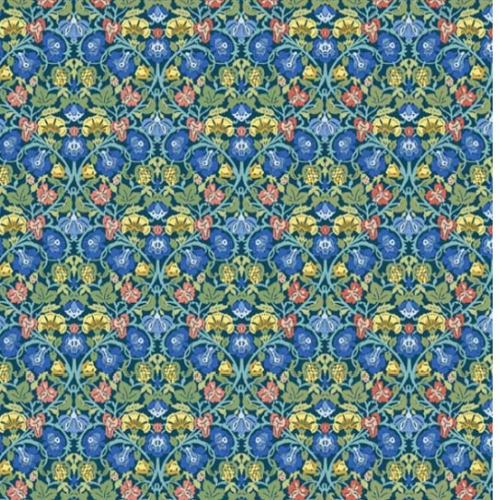 William and May Floral Blue