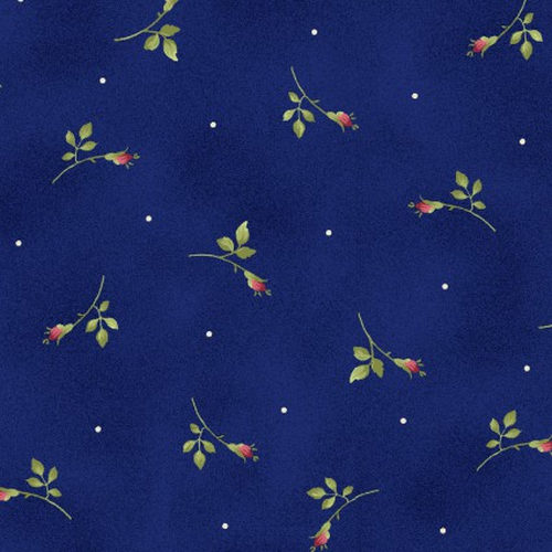 Roses On The Vine Mini Blue