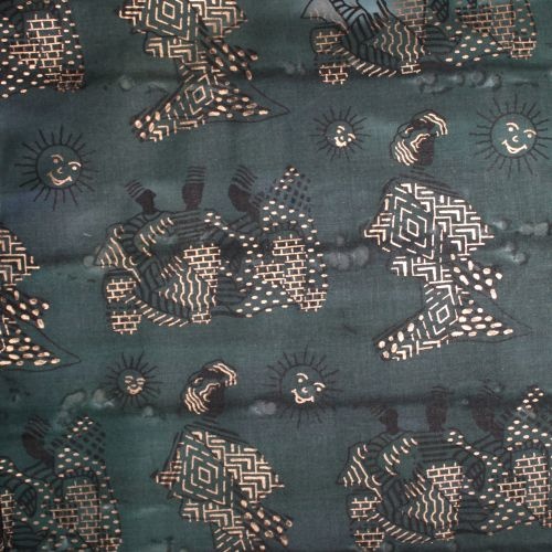 Remnant - African Metallic Batik 76cm