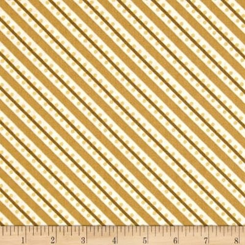 Sparkle Metallic Christmas Stripe Gold