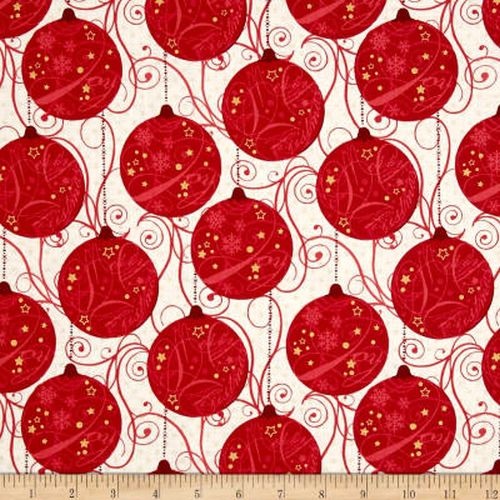 Sparkle Metallic Christmas Baubles Red
