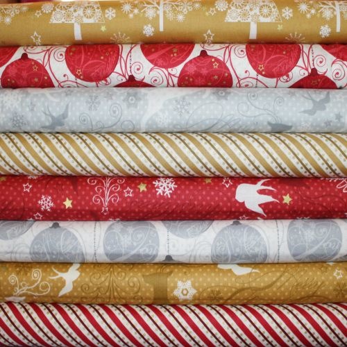 Sparkle Metallic Christmas FQ Bundle