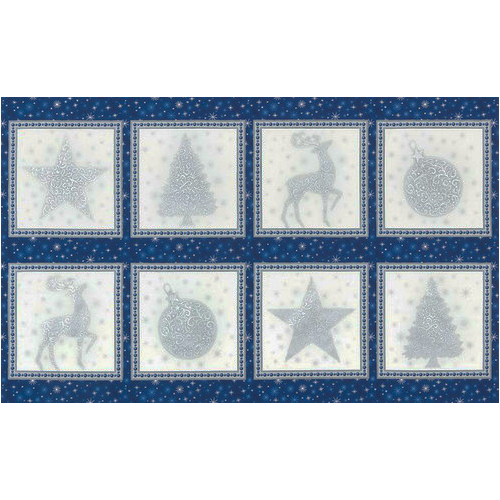 Winter Grandeur Christmas Metallic Panel
