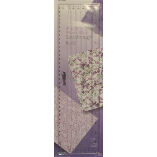 See Through Ruler 4" x 15 "